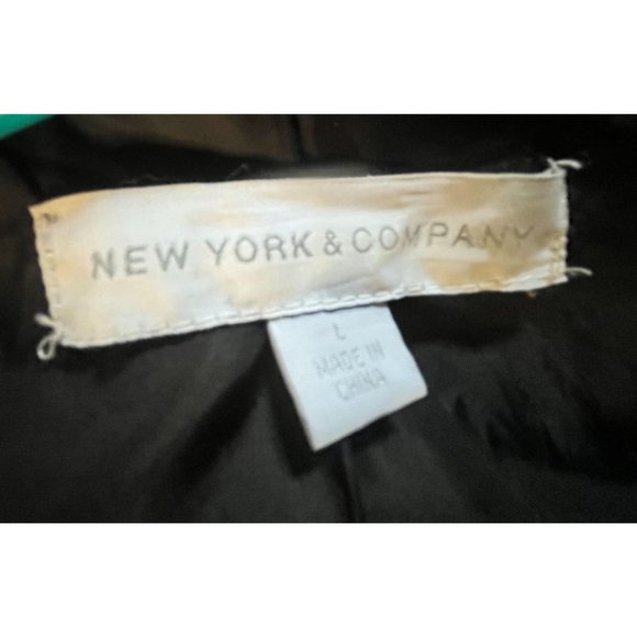 New York & Company Jacket Womens Large Red Plaid Peacoat - Picture 10 of 10